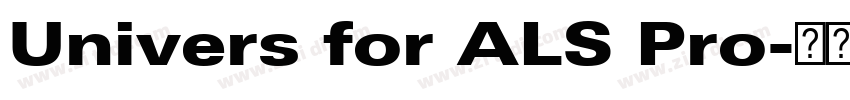 Univers for ALS Pro字体转换